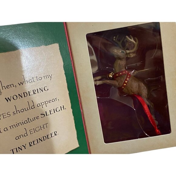 Hallmark Keepsake Twas The Night Before Christmas Ornament Set Clement Moore 01' - Picture 3 of 6